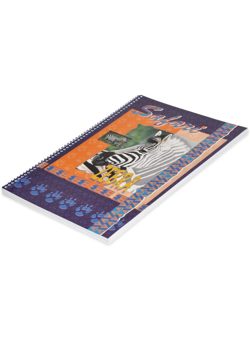 FIS Spiral Notebook Soft Cover A4, 5mm Square, 80-Sheets 10-Piece - FSNB5A480SZA - Image 2